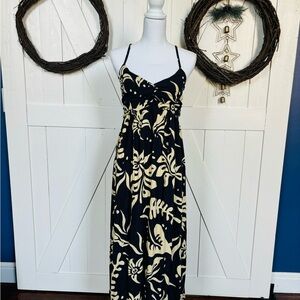 GAP SIZE S Elegant dark blue and Cream Maxi Dress